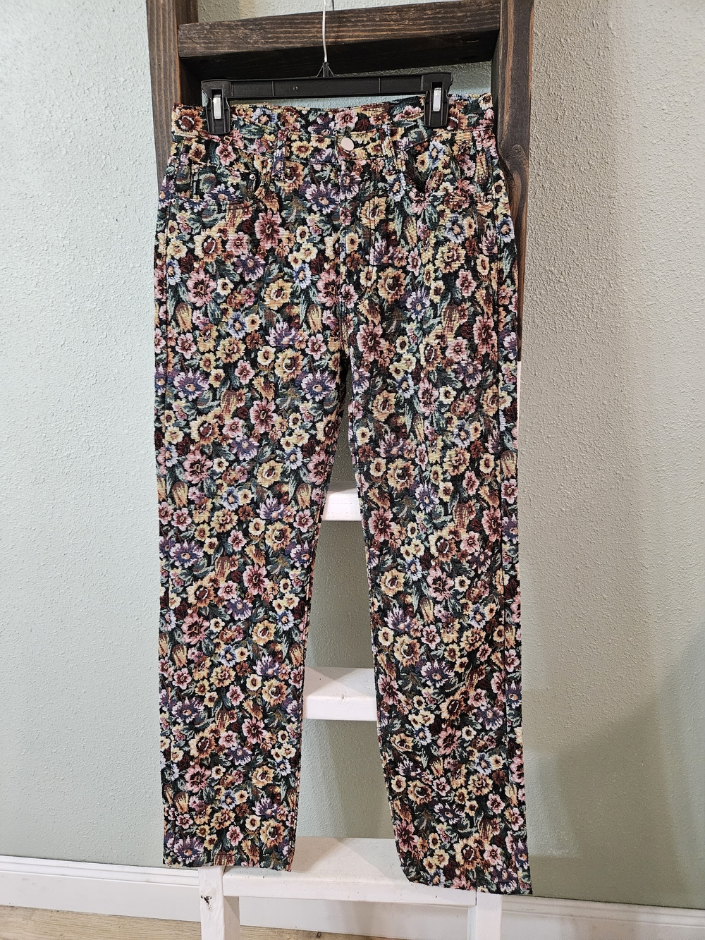 MNML Floral Tapestry Pants Vintage Vibe Retro Boho Size 30